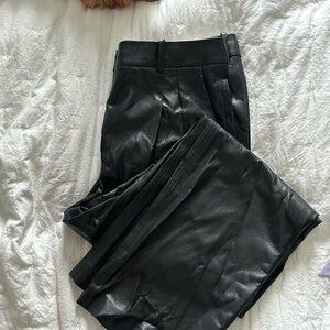 Aritzia Wilfred Effortless pant leather-like